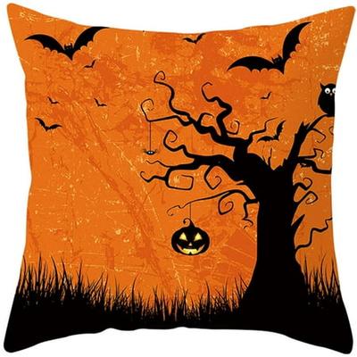 Halloween Pumpkin Throw Pillow Cover Pillowcases Decorative Sofa Cushion Cover 