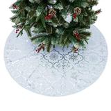 Christmas Tree Skirt Round Base Floor Mat Cover Home Party Decor Decoration Gift