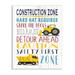Stupell Industries Kid s Construction Zone Room Sign Fun Trucks 10 x 15 Designed by Elizabeth Tyndall