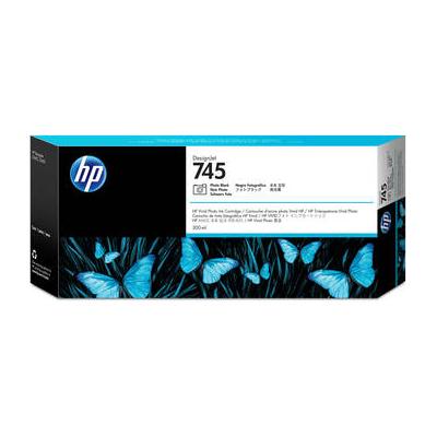 HP 745 DesignJet High-Capacity Photo Black Ink Cartridge (300mL) F9K04A