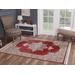 Luxe Weavers Otika Collection 8693 Red 5x7 Oriental Area Rug - 8693 Red 5x7