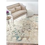 Luxe Weavers Beverly Collection Cream 4x5 Oriental Area Rug - 6495 Cream 4x5