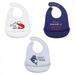 Hudson Baby Infant Boy Silicone Bibs 3pk Seafood One Size