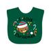 Inktastic I Love Christmas- cute teddy bear Boys or Girls Baby Bib