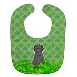 Briard Black Shamrocks Baby Bib