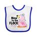 Inktastic New to the Flock Cute Baby Flamingo Boys or Girls Baby Bib