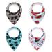 100% Organic Cotton Woodland 4-Pack Baby Drool Bandana Bibs for Boys and Girls