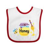 Inktastic Sweet As Honey with Honey Jar and Bee Girls Baby Bib