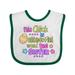 Inktastic This Chick is Eggspecting to Be a Big Sister with Egg and Flowers Girls Baby Bib