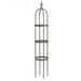 Plow & Hearth 5 Powder-Coated Steel Garden Obelisk in Bronze