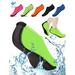 Deago Water Sports Skin Socks Beach Swim Barefoot Shoes Quick-Dry Aqua Yoga Socks Slip on For Women Men Kids Green M
