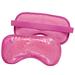 Eye See Plush Gel Eye Mask for Puffy Eyes Pink - Cold Eye mask to Treat Dark Circles Sinuses Dry Eyes and for Allergy Relief - Microwave Safe for Heat Therapy