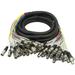 Seismic Audio SARLX-24x15 24 Channel XLR Colored Snake Cable 15