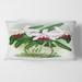 Designart 'Vintage White Orchid Flower I' Traditional Printed Throw Pillow