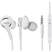 OEM InEar Earbuds Stereo Headphones for Infinix Zero 5 Pro Plus Cable - Designed by AKG - with Microphone and Volume Buttons (White)