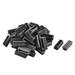 50Pcs Antislip Plastic Rectangle 40x15mm Furniture Leg Cover Protector - Black - 1.6" x 0.6" x 0.55''(L*W*H)