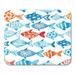 SIDONKU Watercolor Fish on Light Pattern Fishing Deep Ocean Sea Mousepad Mouse Pad Mouse Mat 9x10 inch
