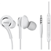 OEM InEar Earbuds Stereo Headphones for BLU Studio 5.5 S Plus Cable - Designed by AKG - with Microphone and Volume Buttons (White)