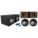 2) MTX Terminator TN10-04 10â€� 600w Car Audio Subwoofers+Vented Sub Box Enclosure