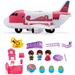 Dollhouse Playset Doll Airplane Playset DIY Pretend Portable Airplane Toy Kit with Little Dolls Mini Cottage House Set Family Toys for 3+ Years Old Boys and Girls