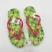 Disney Shoes | Disney Parks Pineapple Tropical Fruit Flip Flops | Color: Green/Red | Size: Various