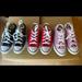 Converse Shoes | Kids Converse | Color: Black/Red | Size: Us Size 1 Or Uk Size 13.5