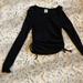 Pink Victoria's Secret Tops | Long Sleeve Tee | Color: Black | Size: S