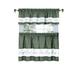 Live, Love, Laugh Window Curtain Tier Pair and Valance Set - 58x36 by Achim Home Décor in Green