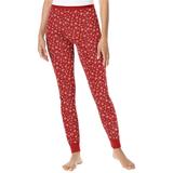 Plus Size Women's Thermal Pant by Comfort Choice in Classic Red Snow Fall (Size M) Long Underwear Bottoms