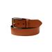 Men's Big & Tall Casual Stitched Edge Leather Belt by KingSize in Cognac (Size 44/46)