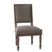 Fairfield Chair Lila Upholstered Side Chair Upholstered in Gray | 39 H x 23.25 W x 24.5 D in | Wayfair 8840-05_9953 62_Espresso