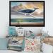 East Urban Home Whale Floating in the Sky - Picture Frame Graphic Art on Canvas Metal in Blue/Yellow | 30 H x 40 W x 1.5 D in | Wayfair