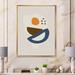 East Urban Home Abstract Sun Moon Geometric Print I - Graphic Art on Canvas Metal in Blue | 32 H x 16 W x 1 D in | Wayfair