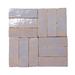 Moroccan Mosaic Zellige 2" x 6" Terra Cotta Brick Look Wall & Floor Tile Terracotta in Blue | 6 H x 2 W x 0.75 D in | Wayfair MSC06-04