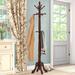 Astoria Grand Coat Rack, Hall Tree, Free Standing, 11 Hooks, Entryway, 73"H, Bedroom, Wood Transitional Wood in Brown/Red | Wayfair