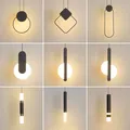 Lampe Led Suspendue au Design Nordique Géométrique Idéal pour un Salon une Chambre à Coucher un