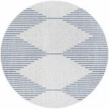 Mark&Day Outdoor Area Rugs 6ft Round Okswerd Global Indoor/Outdoor Pale Blue Area Rug (6 7 Round)