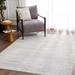 Gravelbourg 6'7" x 9' Washable Moroccan Gray/Light Gray Washable Area Rug - Hauteloom