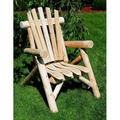 Lakeland Mills Classic Cedar Log Adirondack Chair