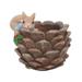Cartoon Squirrel Flowerpot Succulent Plant Pot Container With Drainage Hole
