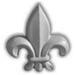 2.12 in. W x 2.25 in. H x .38 in. P Architectural Accents - Swindon Fleur de Lis Onlay