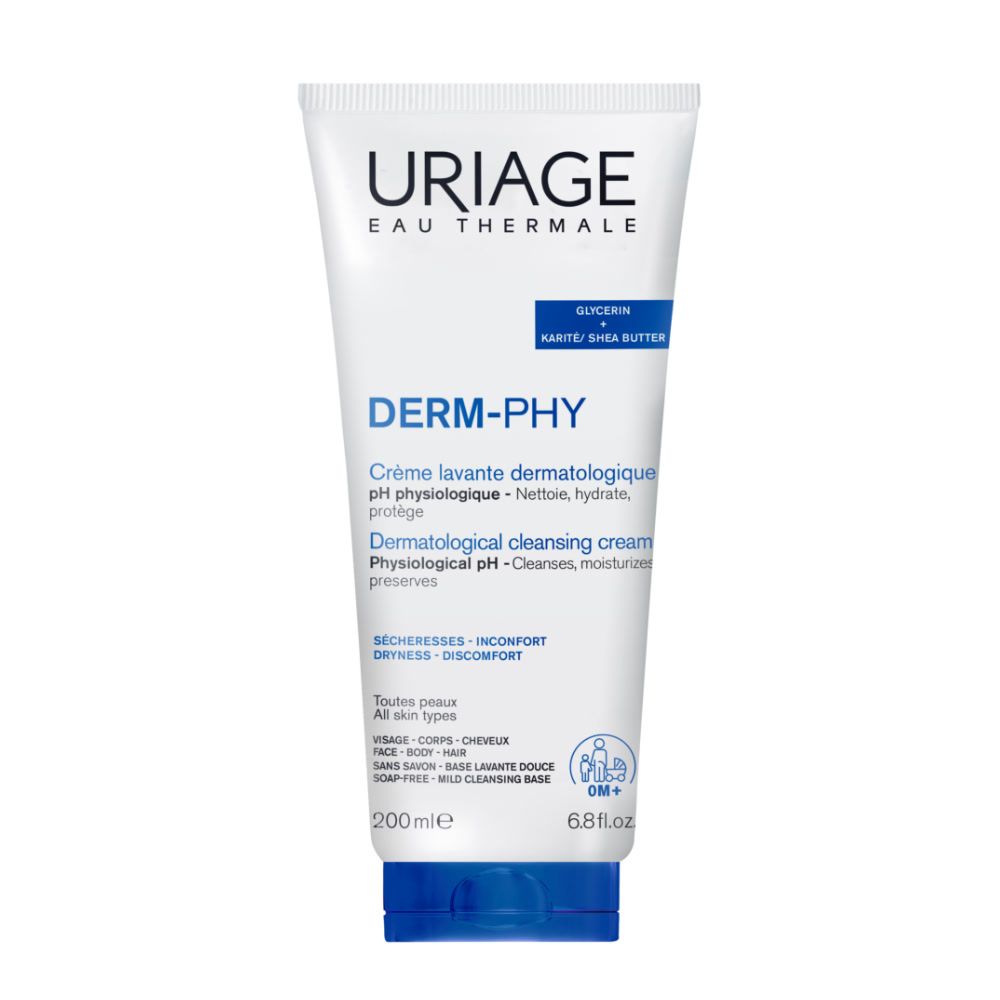 URIAGE DERM-PHY Crema Doccia Lavante Dermatologica, pelle secca e sens