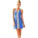 Lilly Pulitzer Dresses | Lilly Pulitzer Pearl Blue Gold Shift Dress - 4 | Color: Blue/Gold | Size: 4
