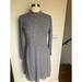 Madewell Dresses | Madewell Turtleneck Shift Sweater Dress | Color: Gray | Size: S