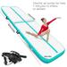 Green 6m/20ft 8in thick Inflatable Air Track Tumbling Gymnastic Mat Floor Home Training W/ Pump Fbsport