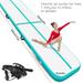 Green 8m/26ft 8in thick Inflatable Air Track Tumbling Gymnastic Mat Floor Home Training W/ Pump Fbsport