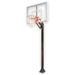 Champ III-BP Steel-Acrylic In Ground Adjustable Basketball System Brick Red