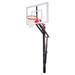 Slam Turbo Steel-Glass In Ground Adjustable Basketball System Brick Red