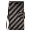 GSA Flip Carbon Fiber Wallet Case LG Q7 Q7 Plus Black