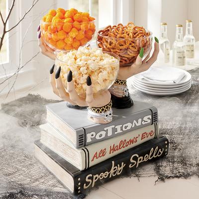 Witch Hands Snack Bowl Stand - Grandin Road